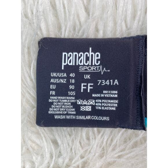 Panache Sport Women's 40FF Blue Pink Breathable Wireless Sports Bra - Picture 5 of 5